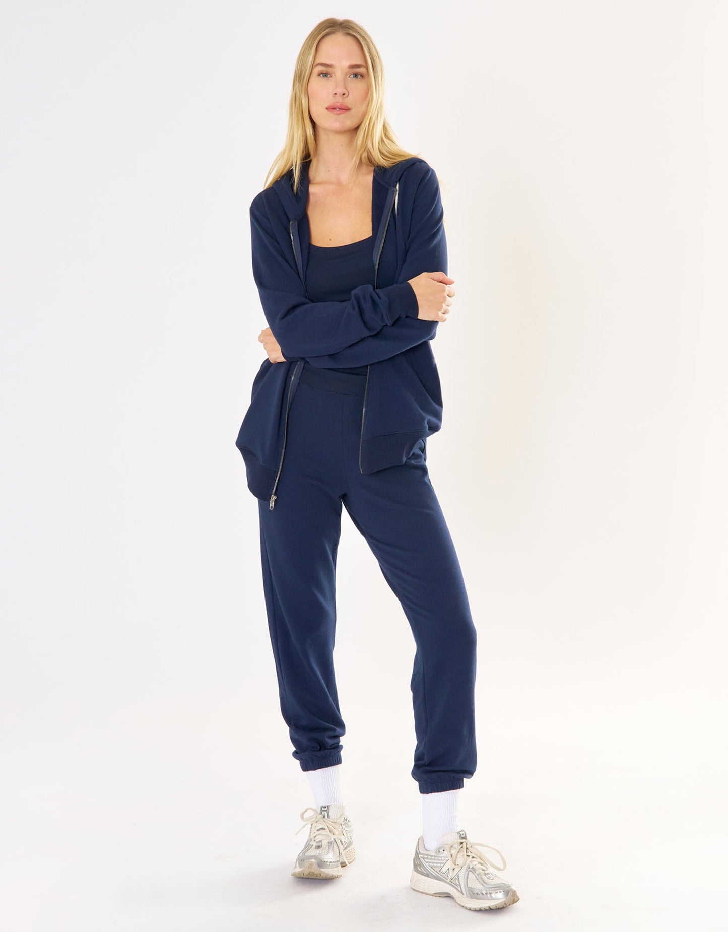 Shakespeare-Richmond Unisex Zip Hoodie - Navy