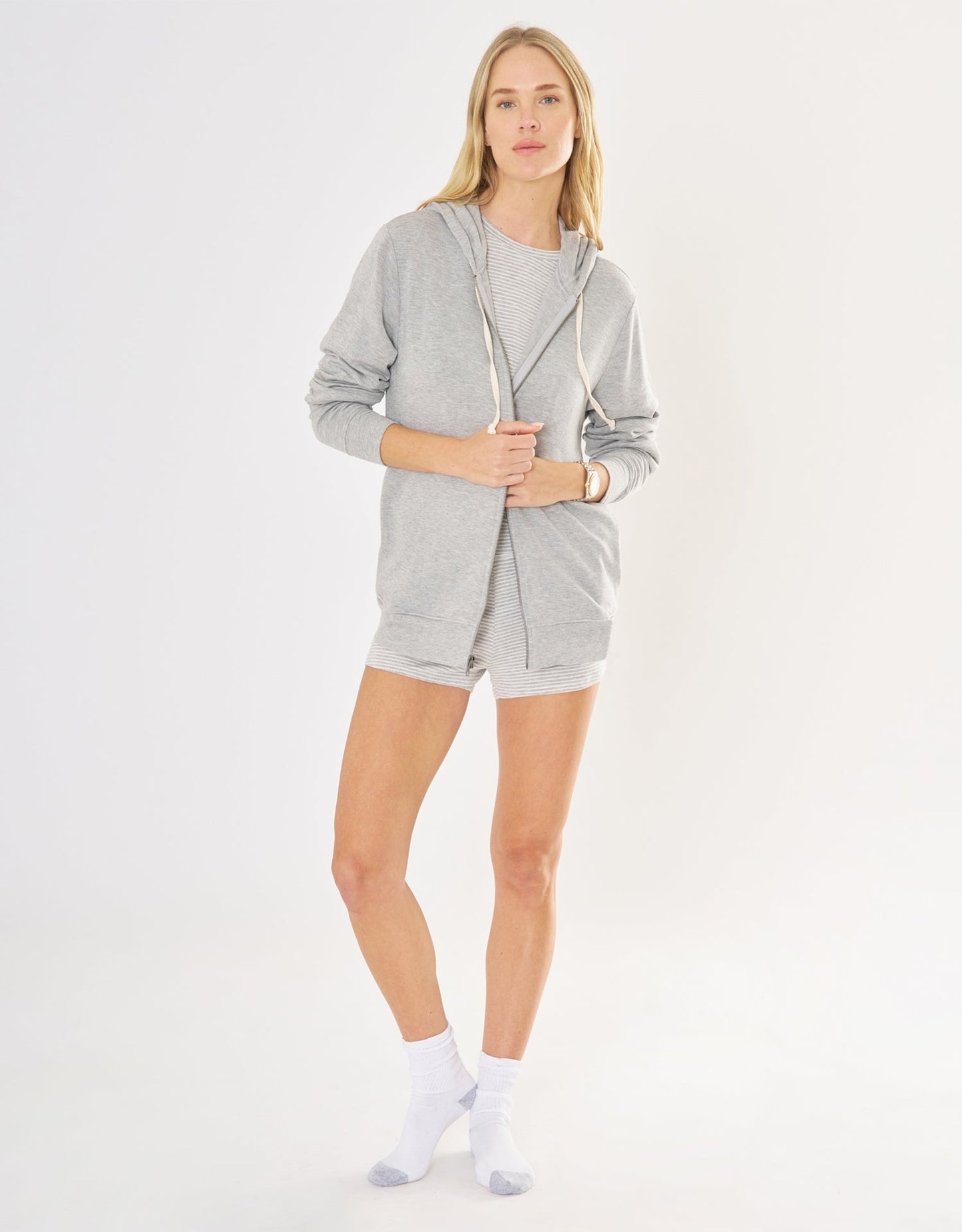 Shakespeare-Richmond Unisex Zip Hoodie - Heather Grey